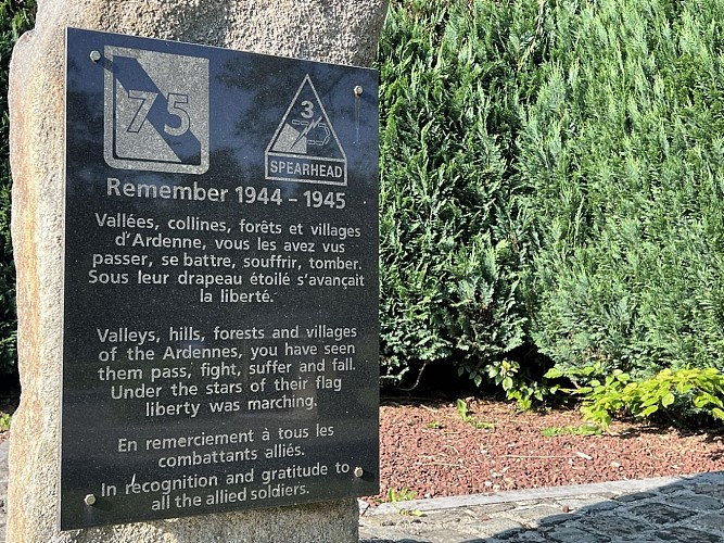 20250617_Monument 75th DI &amp; 3rd DB Grandmenil - © MT Coeur de l'Ardenne - C. Mottet (6)