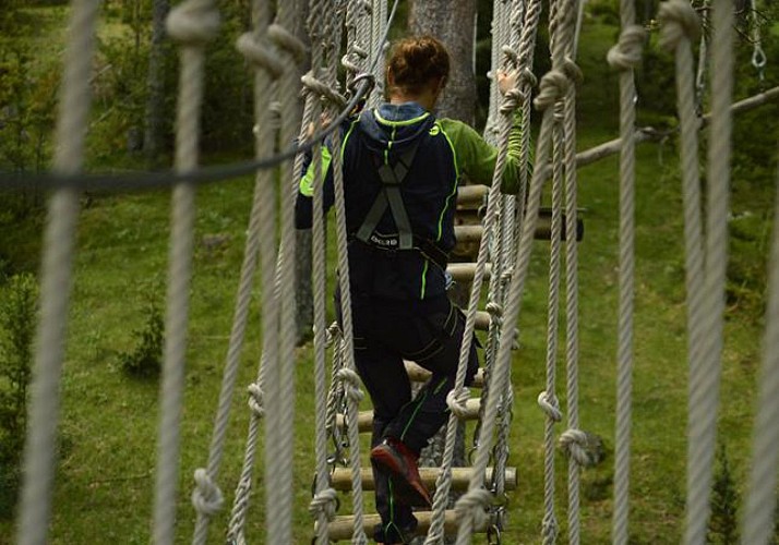 Adventure Park Ticket - Tree Climbing - La Pedraforca in the Spanish Pyrenees - 2 hours from Barcelona