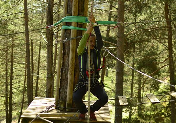 Adventure Park Ticket - Tree Climbing - La Pedraforca in the Spanish Pyrenees - 2 hours from Barcelona