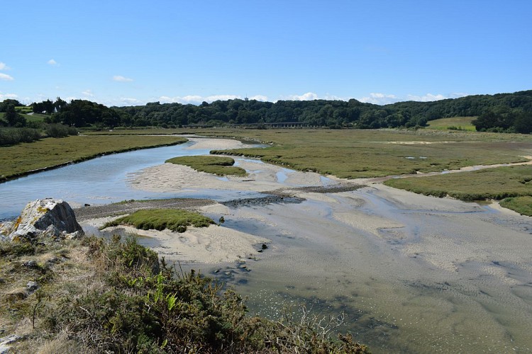 L'estuaire de l'Islet vue de la roche du marais - Plurien