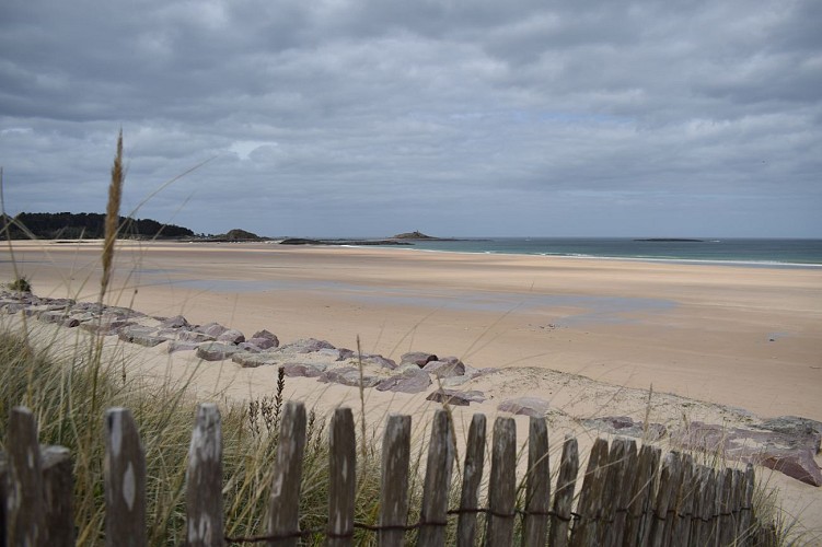 Le Port des Hôpitaux depuis Sables d'Or-les-Pins - Fréhel