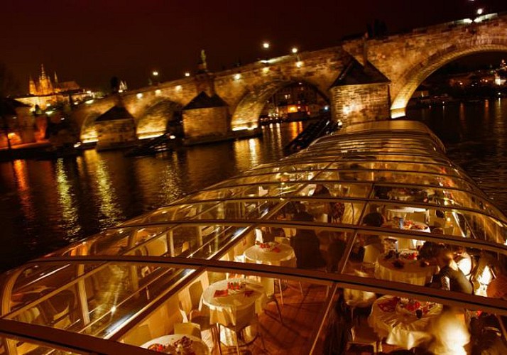 Dinner cruise on the Vltava in Prague