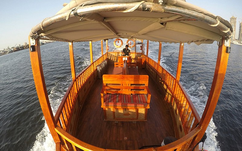 Abra Ride in the Dubai Water Canal