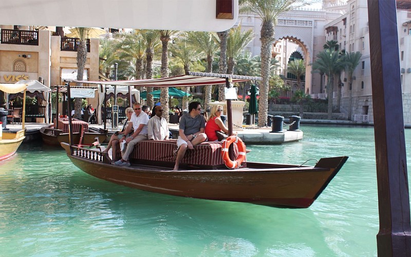 Abra Ride in the Dubai Water Canal