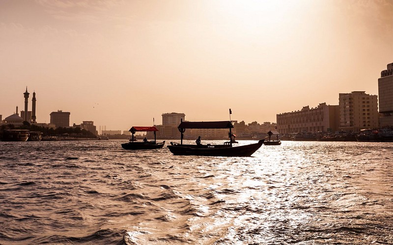 Abra Ride in the Dubai Water Canal