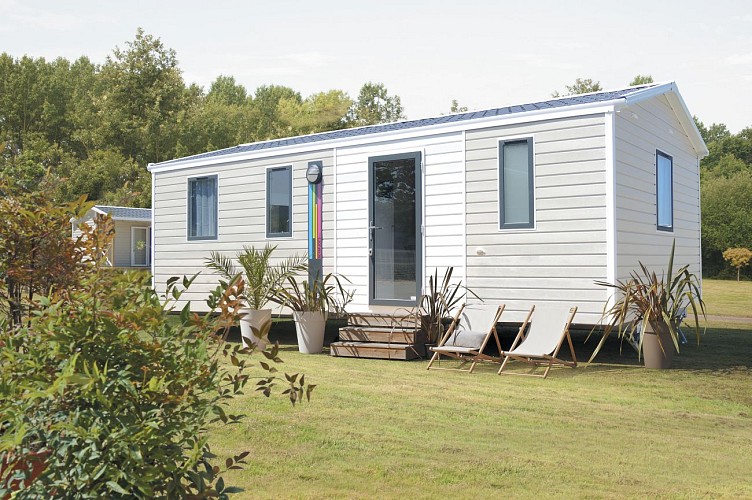 Chalets du Camping Carpodrome l'Etang de la Fougeraie 