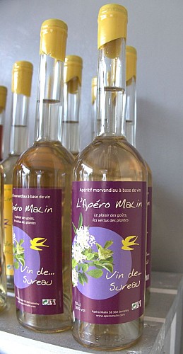 bouteille vin sureau apéro malin