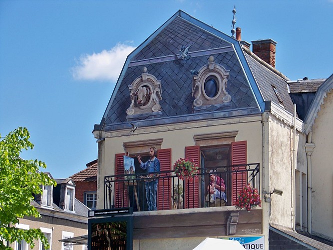 Fresque en trompre-l'oeil