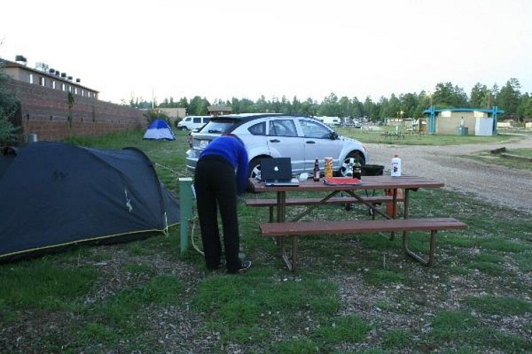 le Camping à Tusayan, Grand Canyon