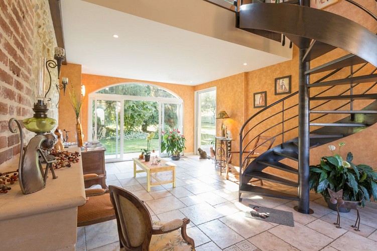 Baie vitrée sur le jardin