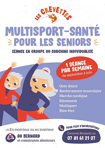 École de natation - Marche active en mer Les Crevettes