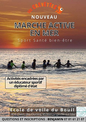 École de natation - Marche active en mer Les Crevettes