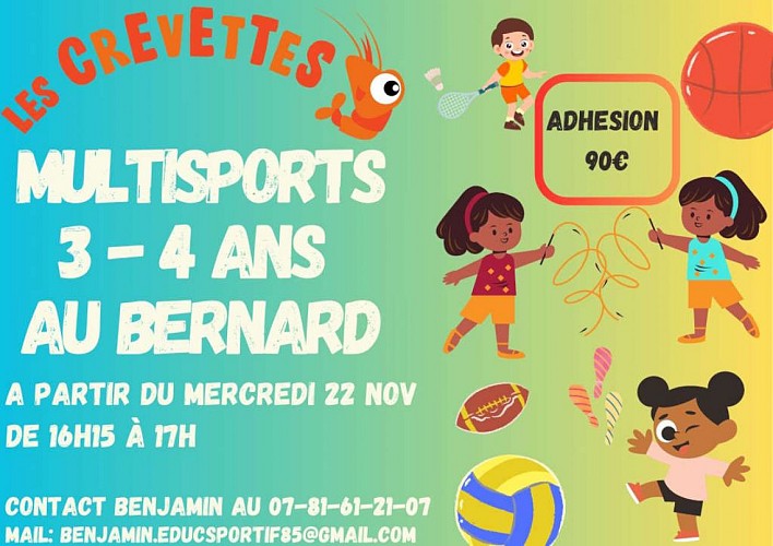 École de natation - Marche active en mer Les Crevettes