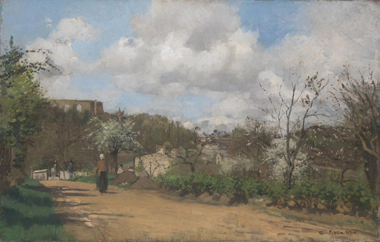 Vue de Louveciennes - Camille Pissaro - 1870 - National Gallery, Londres