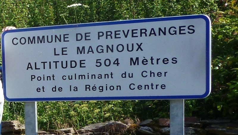 Point culminant de la Région Centre Val de Loire à Le Magnoux Préveranges