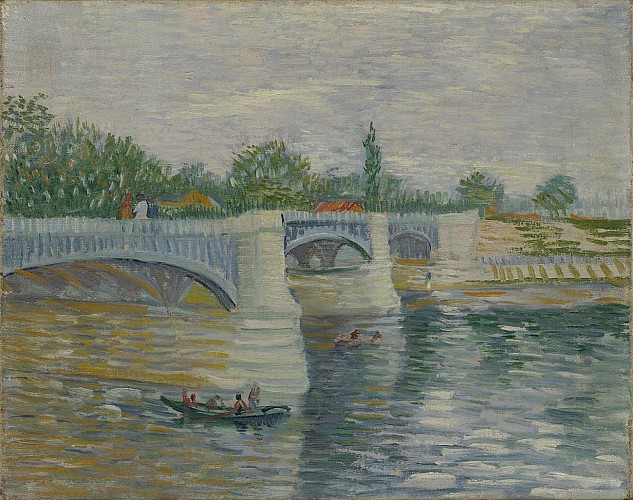 The Seine with the bridge of the Grande Jatte - Van Gogh - (May - July, 1887)