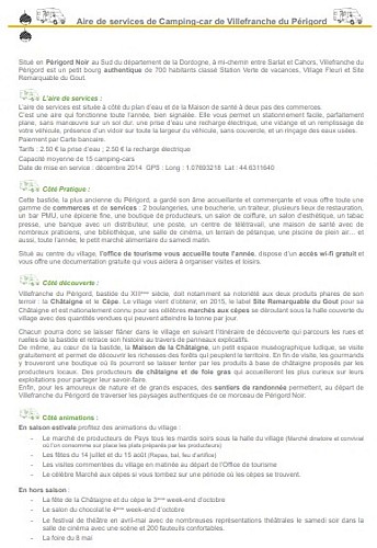 aire cc villefranche du Perigord 