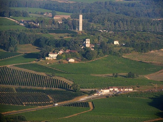 Ancienne Cure vue aérienne