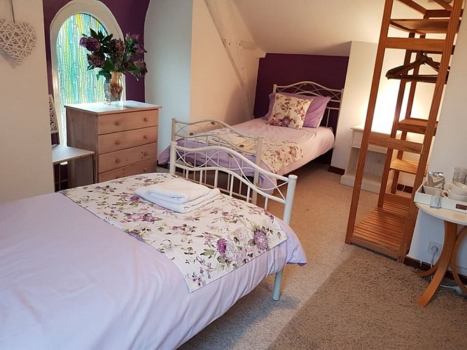 La Charrue, chambre mauve