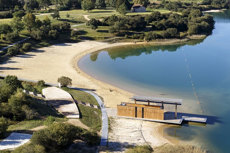 Réserve Naturelle d’Arjuzanx, pavillon de l'eau