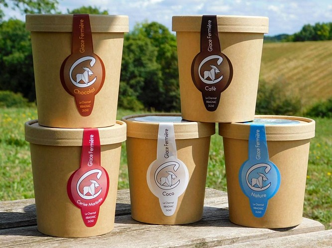Chevrerie du Charmat Gamme Glaces a la ferme