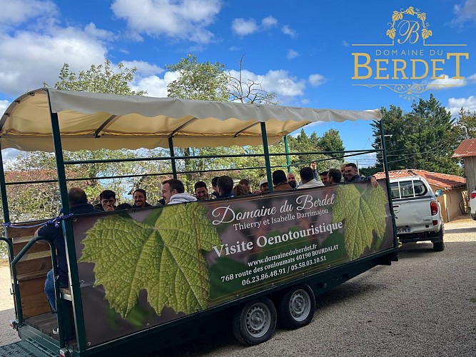 2025 - BOUR - Domaine de Berdet - Visite en remorque - ©Domaine du Berdet
