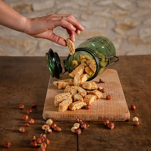 allemans du dropt-biscuits b-cotti aux noisettes