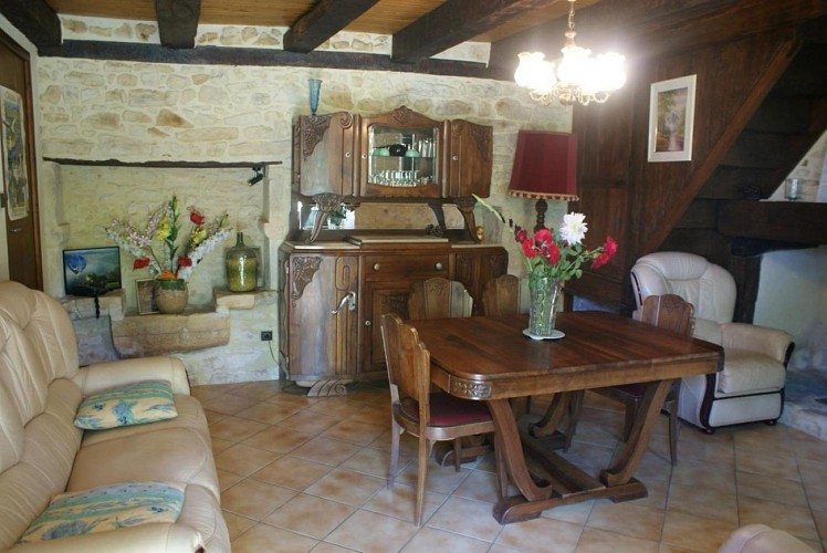 Gîte le clapier salon