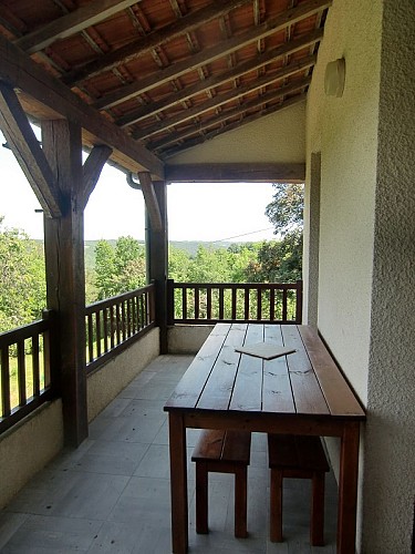 Terrasse couverte©Le Mazel