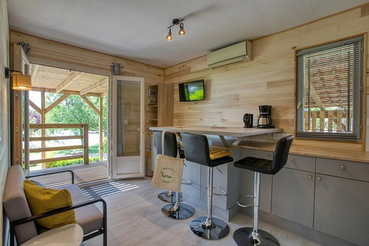 Pièce principale - gîte La Treyne 5 2