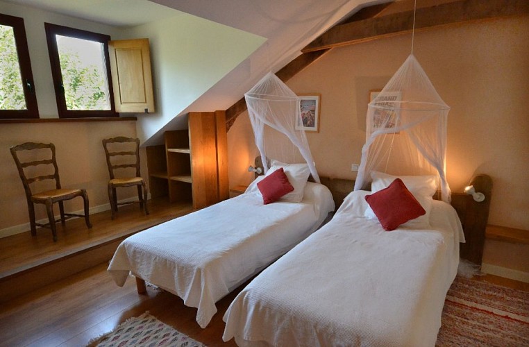 Chambre jumelle en haut