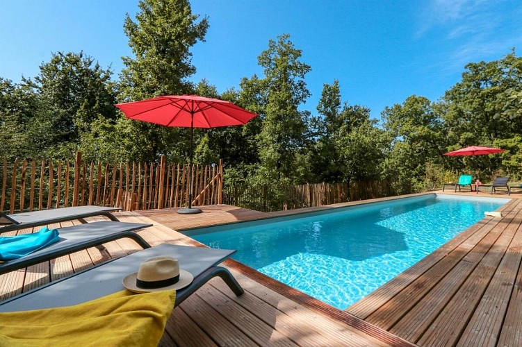 villa nakalta - piscine privée - location de charme- cazoules-Piscine-3 2