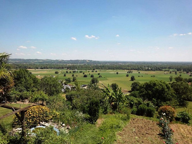 gîte biscar - vue du gîte