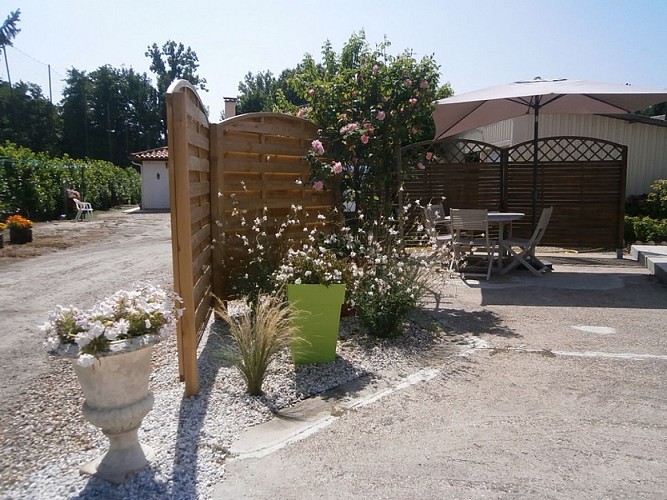 Meublé Pierrenne - Terrasse