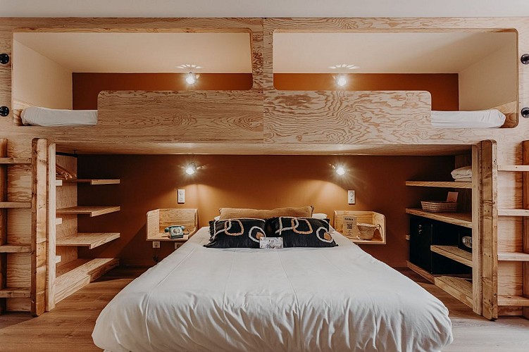 Palmito Hôtel - Biarritz - chambre aloha plus famille