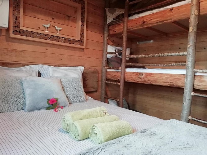 Cabane Papyjotte - chambre 5pers. r