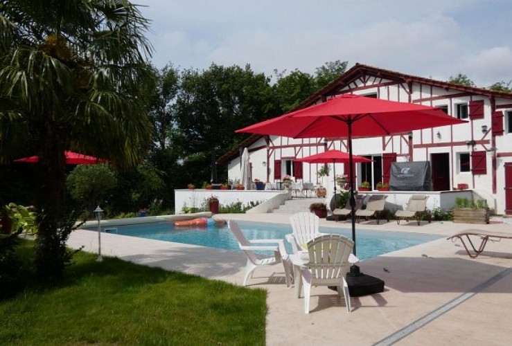 Chambres d'hôtes la Barthe - jardin terrasse