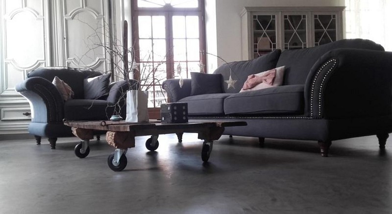 maison bleue - salon