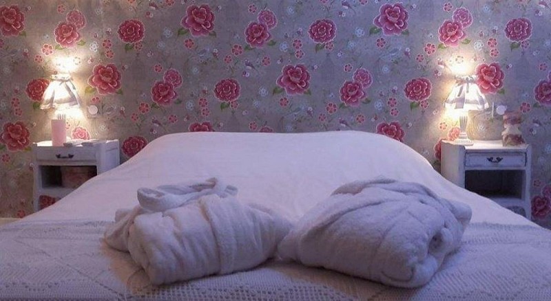 maison bleue - chambre