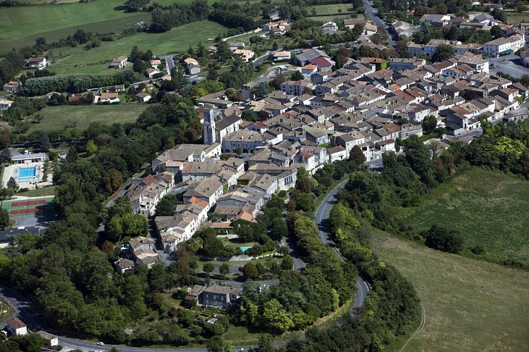 Vue aérienne Castillonnès