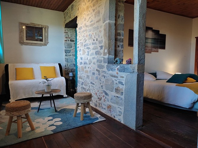 Suite Patrimoine - Espace salon rempli de charme et de sérénité