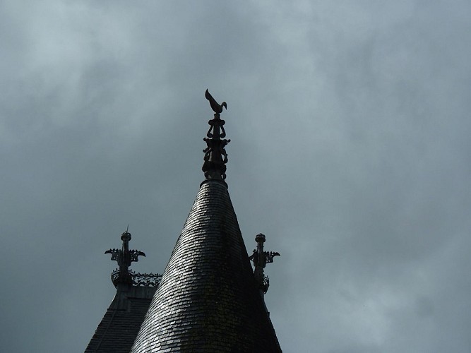 Château de Jumilhac faîtieres contre jour