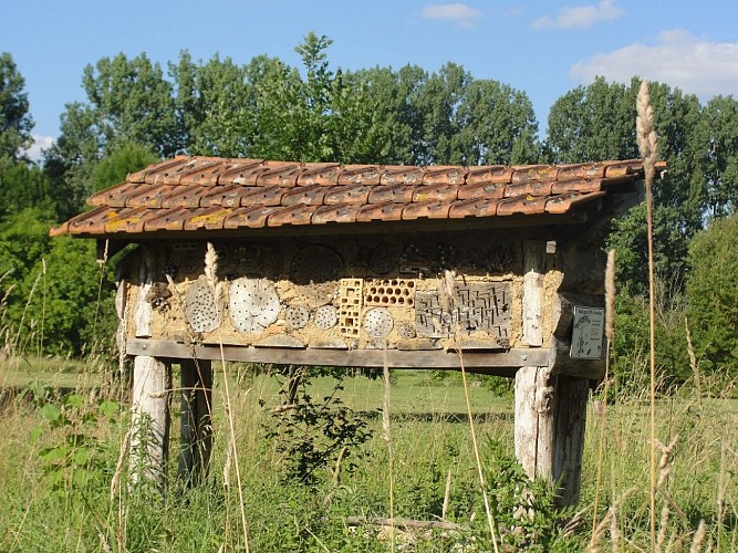 parc botanique Neuvic nichoir à insectes