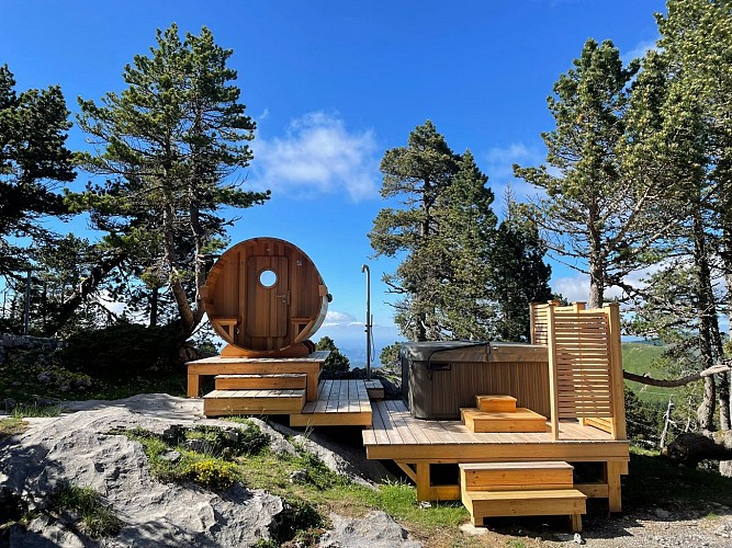 Vue d'ensemble de l'espace bien-être