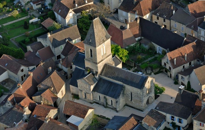 vue aérienne daglan