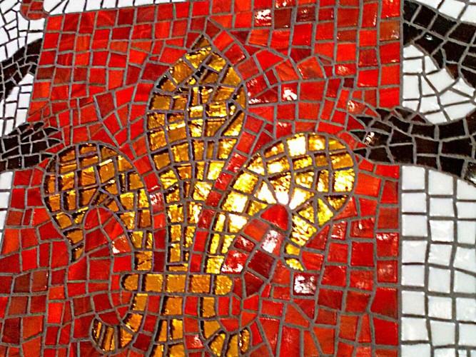 Armoiries mosaïque en émaux de verre de Venise (2)