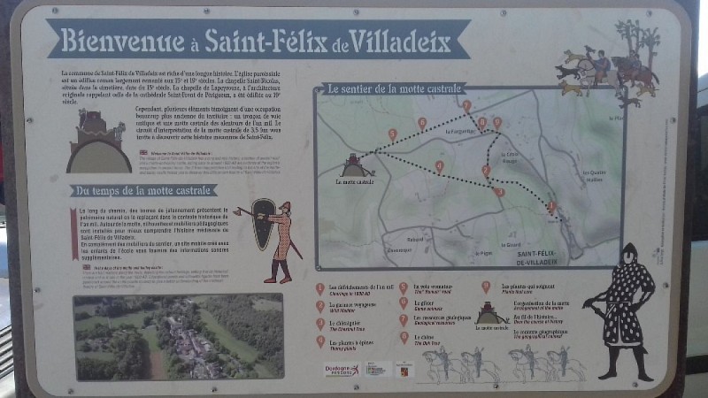 Balade patrimoine Saint Félix de Villadeix