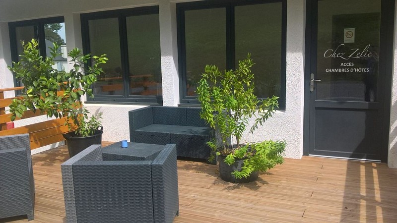 Chez Zélie -  Terrasse chambres 