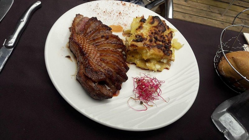 magret de canard et gratin dauphinois