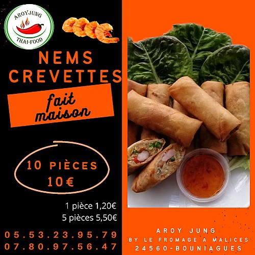 nems crevettes